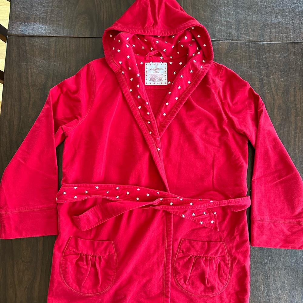 Red cotton robe